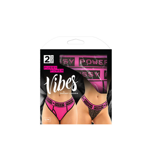 Vibes Pussy Power Brief/Thong L/XL 