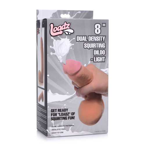 8"  Dual Density Squirting Cock