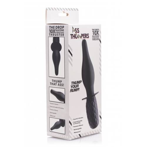 7.5" Thrusting Butt Plug + Handle