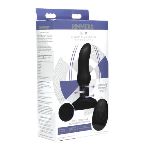 4.5" Slim Curved Rimming Butt Plug