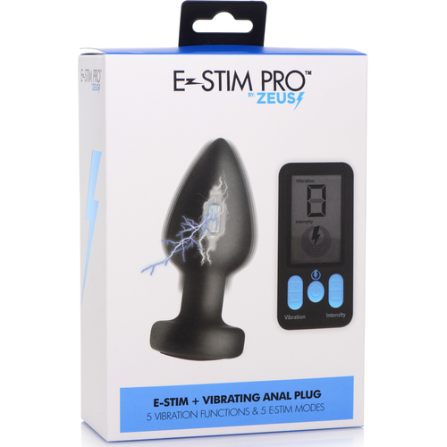 8" eStim Vibrating Butt Plug
