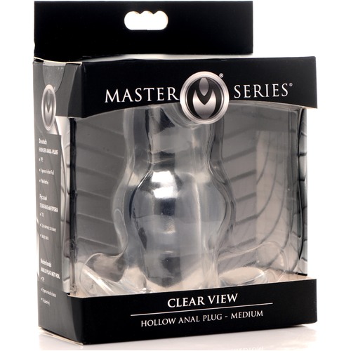 Medium Clear View Hollow Butt Plug