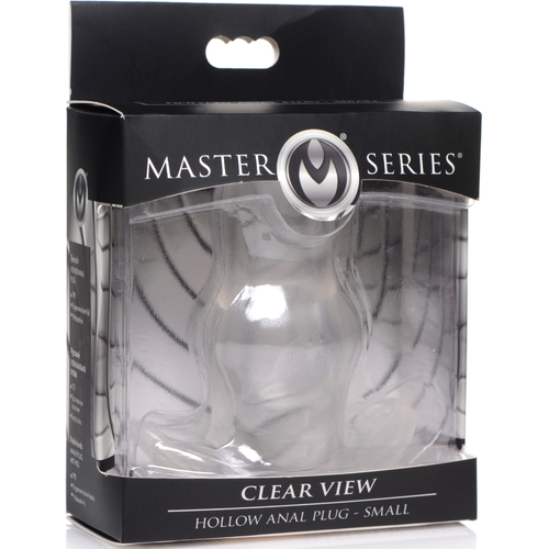 Small Clear View Hollow Butt Plug