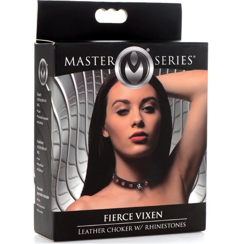 Bling Vixen Leather Choker
