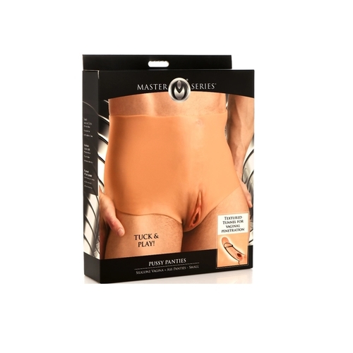 Pussy Panties Silicone Vagina + Ass Panties -  Small