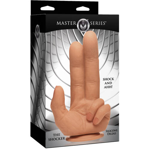 Master Series The Shocker Flesh 20.8 cm Finger Dildo