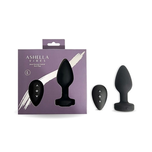 Ashella Vibes Jewel Remote Control Butt Plug Large