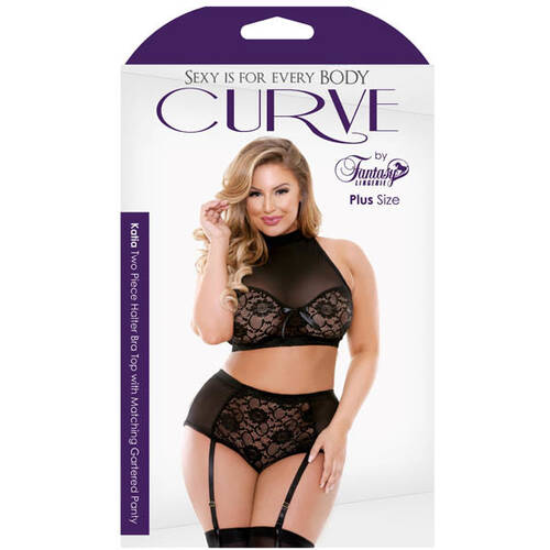  Bra Top/Gartered Panty 3X/4X 