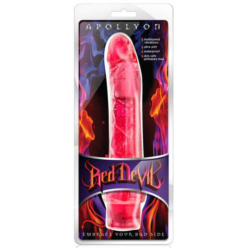  9"  Apollyon Cherry Jelly Vibrator