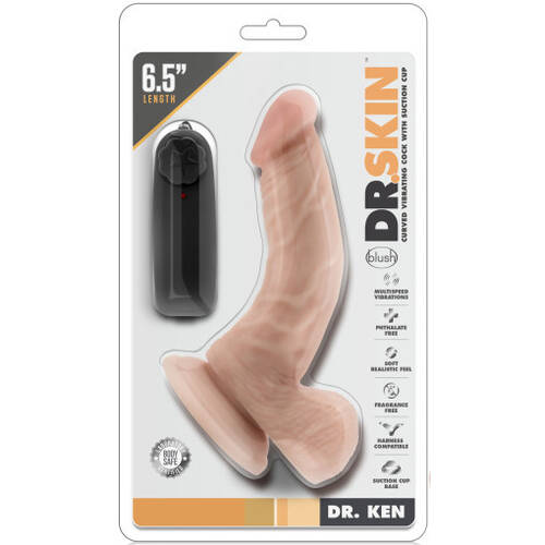 6.5" Dr. Ken Vibrating Cock