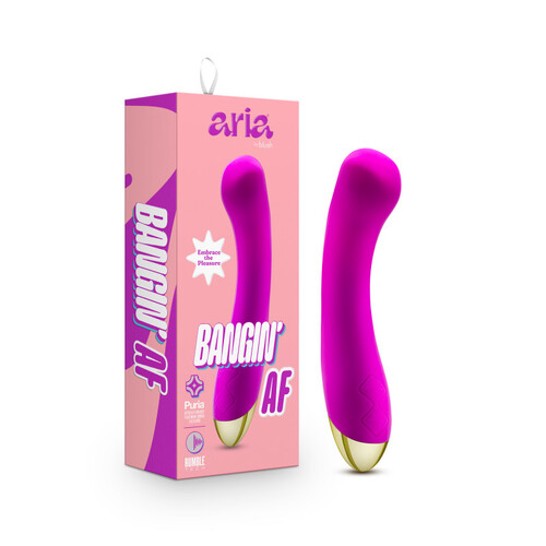 Aria Bangin' AF Purple 18.4 cm USB Rechargeable Vibrator
