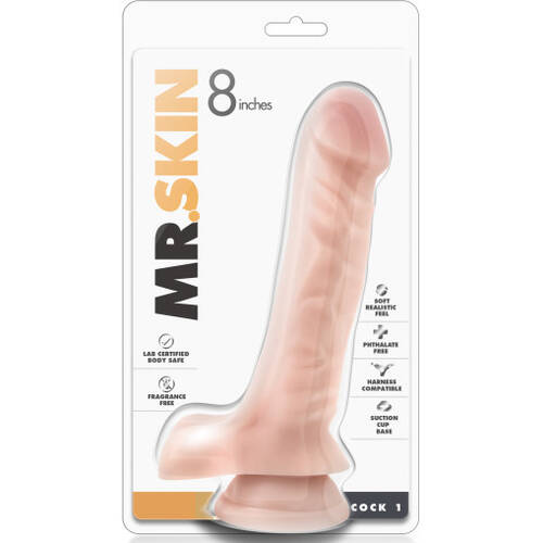 9" Realistic  Cock + Balls