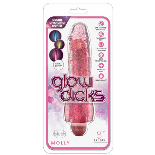 8" Light-Up Jelly Vibrator