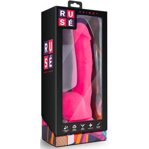 6" Hot Pink Cock + Balls