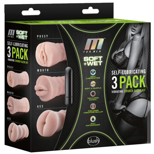 Self-Lubricating Stroker Triple Pack