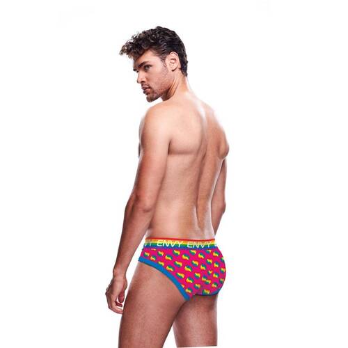 Rainbow Hearts Brief M/L