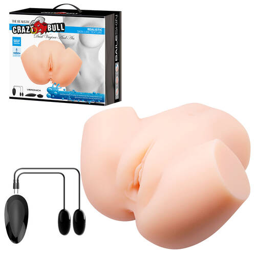 CRAZY BULL VERONICA Vibrating Torso Flesh Vibrating Torso Masturbator