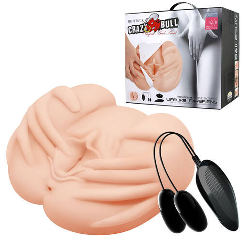 CRAZY BULL Vibrating Spread Torso Flesh Vibrating Spread Torso Masturbator