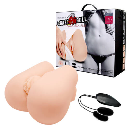 CRAZY BULL Vibrating Missionary Torso Flesh Vibrating Missionary Torso Masturbator