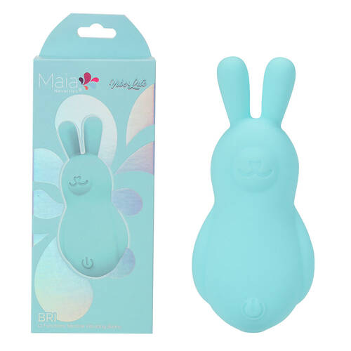 Maia BRI - Teal Teal 9 cm USB Rechargeable Vibrating Bunny Bullet