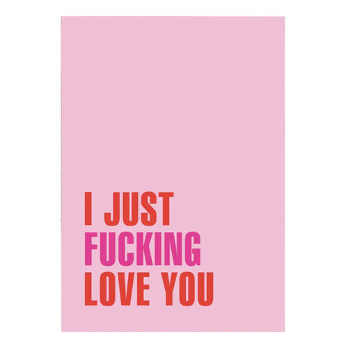 I Just Fucking Love You Card 5Pkt