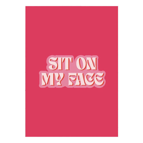 Sit On My Face Card 5Pkt