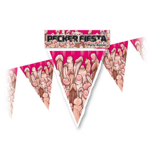 Pecker Fiesta Party Banner 6m