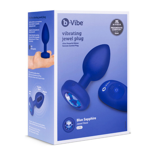 Large Vibrating Jewel Butt Plug