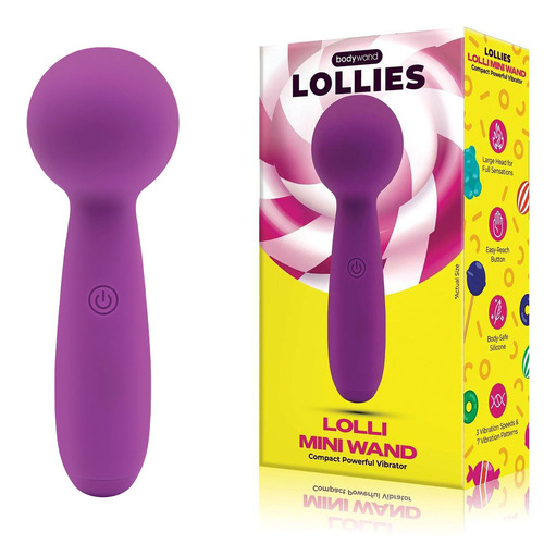 Bodywand Lolli Mini Wand - Purple Purple 11 cm USB Rechargeable Mini Massage Wand