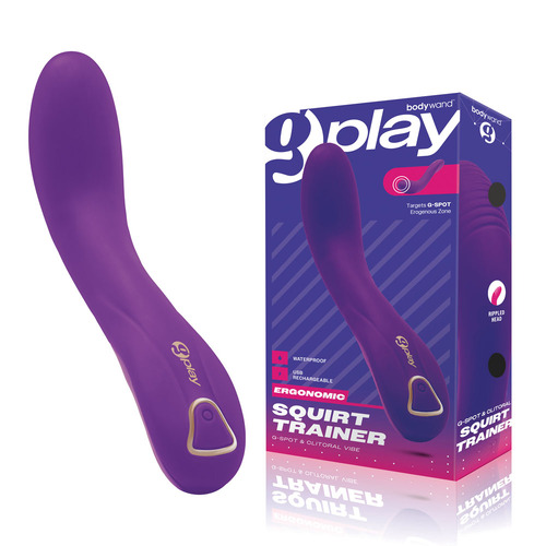 Bodywand G-Play Ergonomic Squirt Trainer Purple 19 cm USB Rechargeable Vibrator