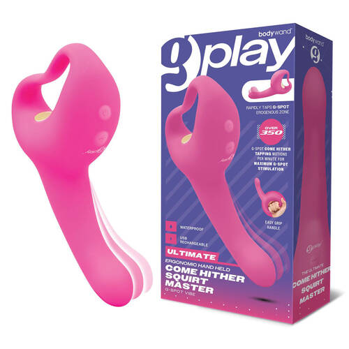 Bodywand G-Play Ultimate Come Hither Squirt Master Pink 19 cm USB Rechargeable Vibrator