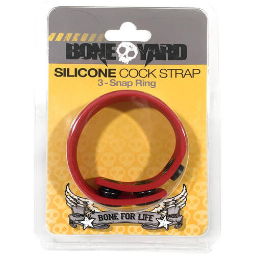 Silicone 3 Snap Cock Ring