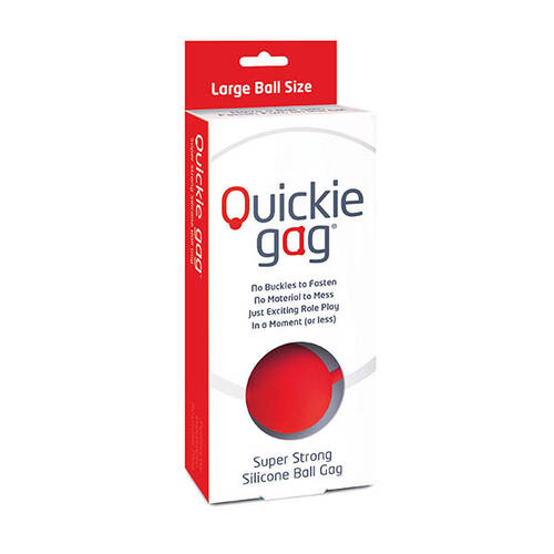Quickie Gag Red Silicone Large Ball Gag
