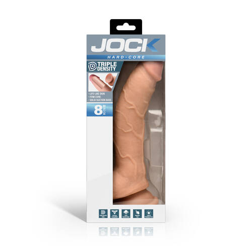 8" Triple Density Dildo with Balls