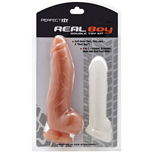 7.5"  Real Boy Cock + Sleeve Kit