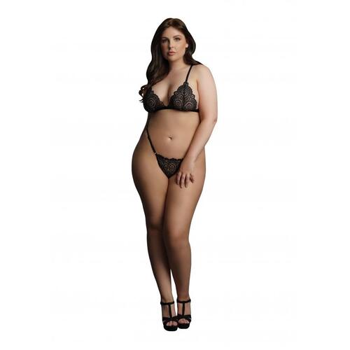 Magic Lace Velvet Lingerie Set Osx