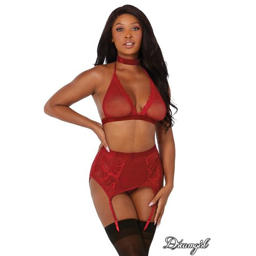 Bra Garterbelt & G String OS