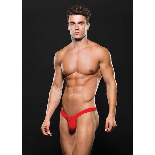 Low Rise Zip Thong S/M