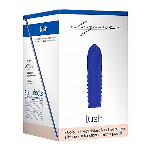 Elegance Turbo Rechargeable Bullet Lush Blue