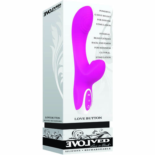 8" Love Button Rabbit Vibrator
