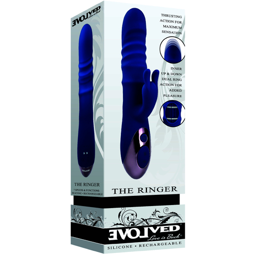 Evolved The Ringer Blue 23.8 cm USB Rechargeable Rabbit Vibrator