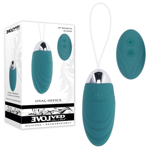 Evolved Oval Office  8.5cm Usb Rechargeable Wireless Egg With Remote Control
