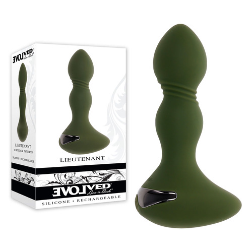 Evolved Lieutenant  12.2cm Usb Rechargeable Vibrating Butt Plug