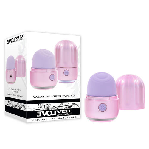 Evolved Vacation Vibes Tapping  8.5cm Usb Rechargeable Tapping Stimulator