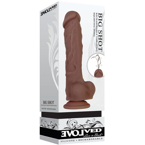 8" Squirting Vibrating Cock