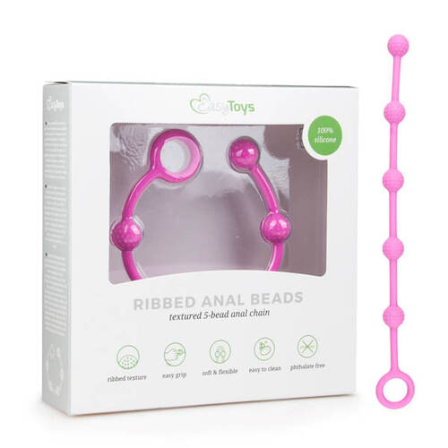 Ribbed Anal Beads Small