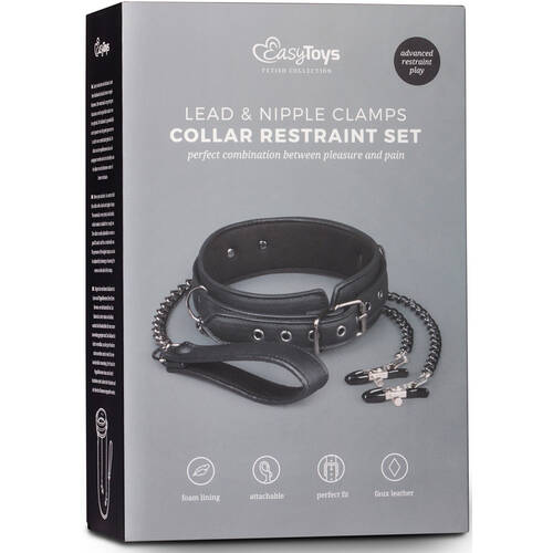 Collar With Nipple Chains
