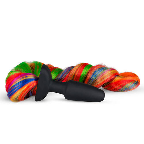 Rainbow Silicone Tail Plug