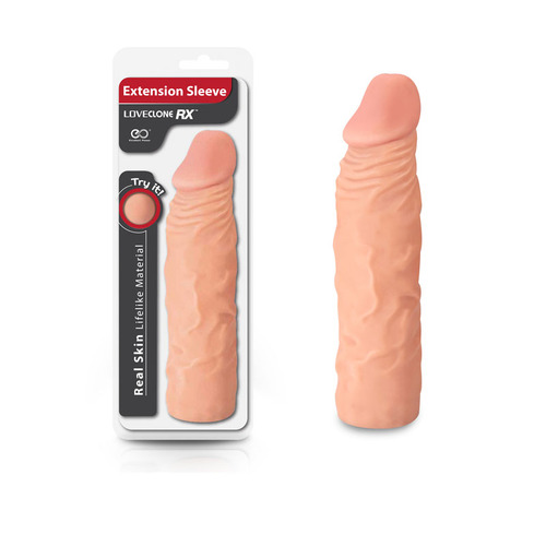 LoveClone RX Extension Sleeve - Flesh Flesh 20 cm Penis Extender Sleeve