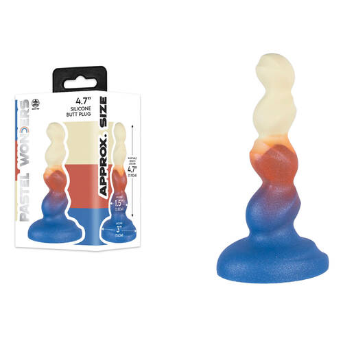 Pastel Wonders - 11.9 cm Silicone Butt Plug Coloured 11.9 cm Butt Plug